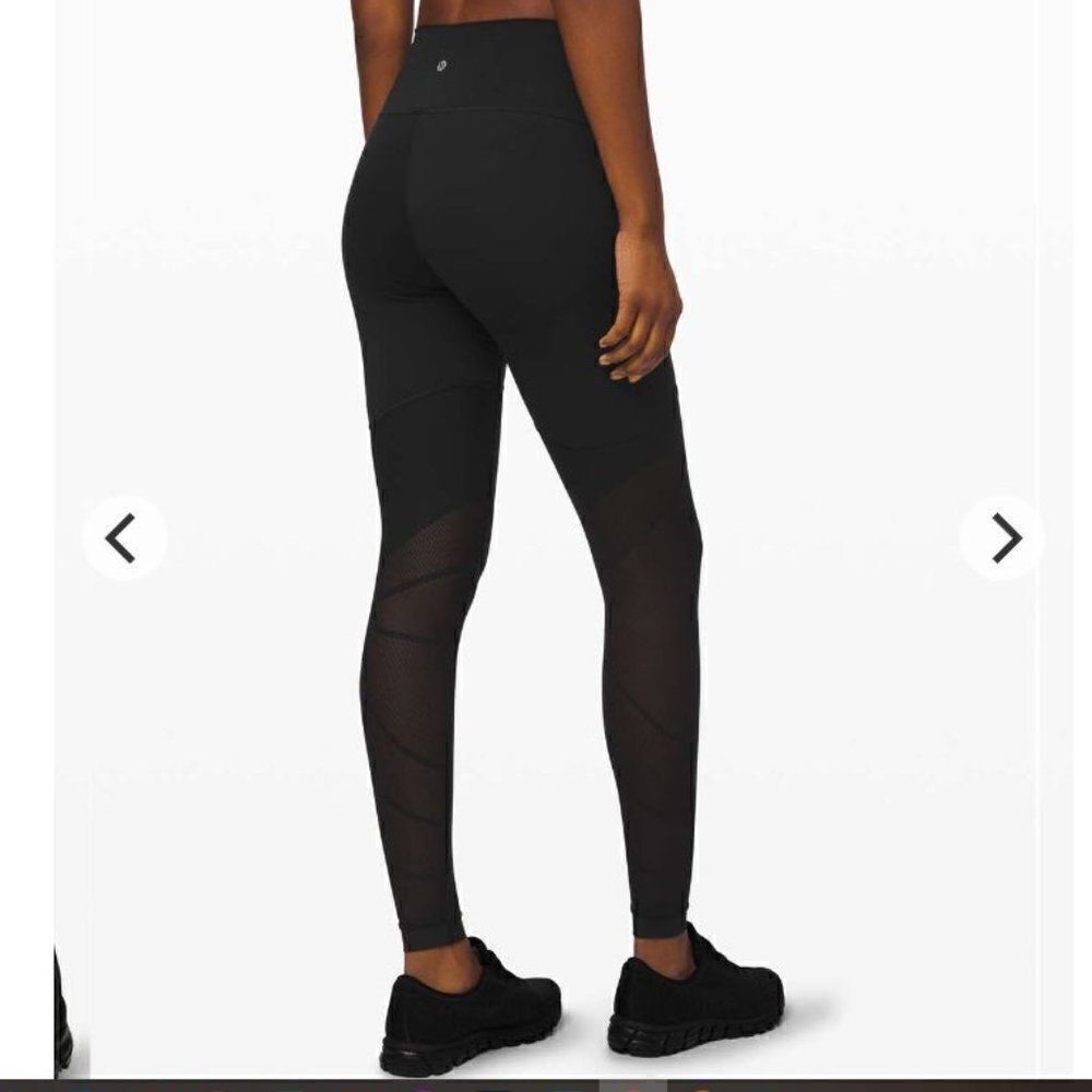 EUC Lululemon Sheer Will High-Rise Tight 28" Black Size 4 $148